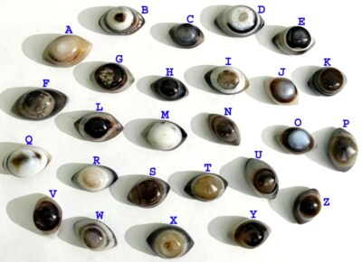 100% Natural Agate Eye Banded Agate Eyes Cabochons Gemstone Handmade Gems Eye-30