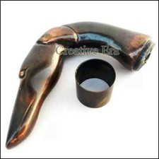 Antique Ladies Style Brass Dog Head Handle For Walking Stick Canes Gifts