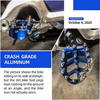 Dirt Bike Foot Pegs CNC Motrcycle Footpeg Foot Pegs For Cr125 Cr250 Crf150r Sun Bun