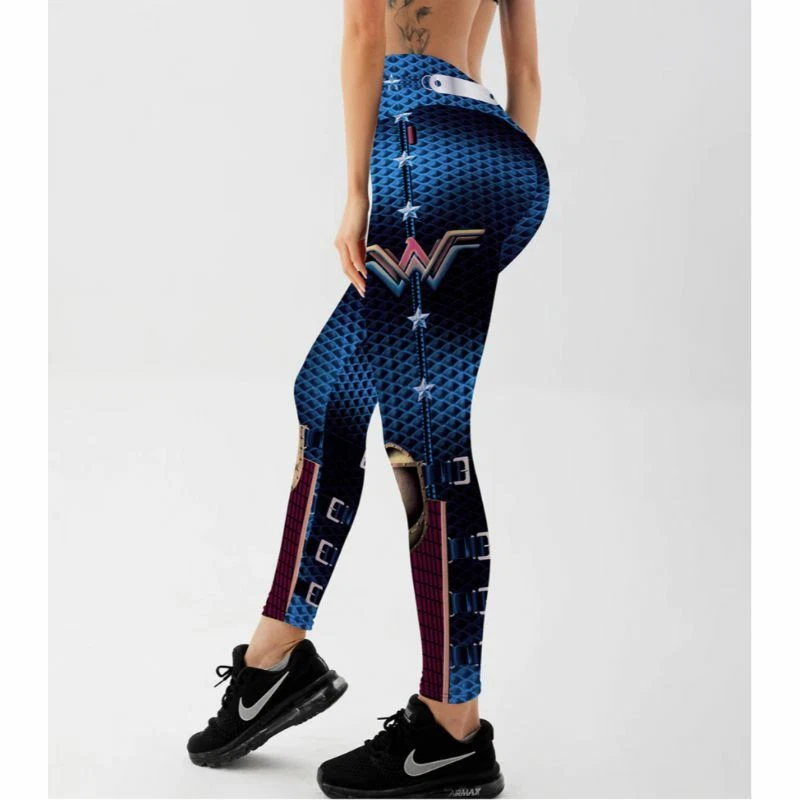 NEW Womens Wonder Woman Workout Leggings Yoga Pants 3D Print