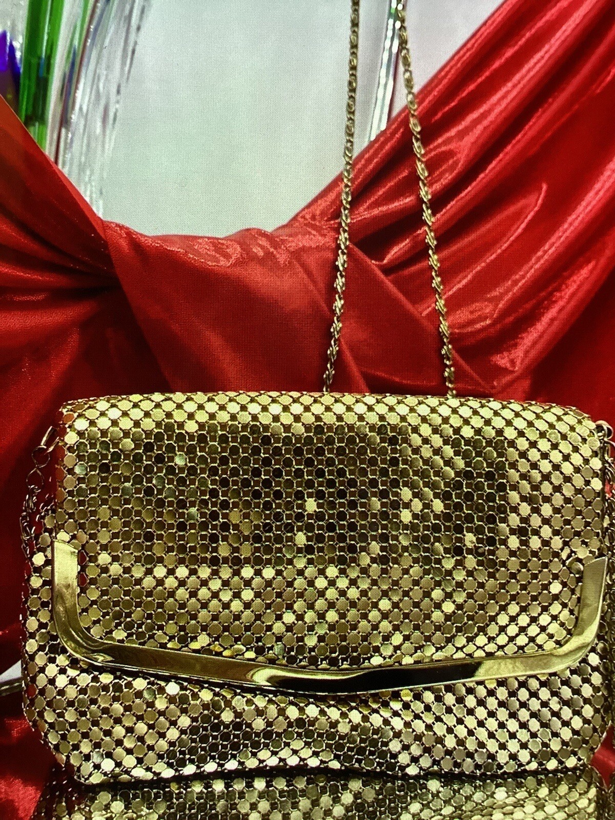 Another y&s Handbag In Gold Mesh ASO Amy Winehouse Very Rare Find!! image 5