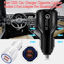 Fast USB Car Charger Cigarette Lighter Socket 2 Port Adapter For Samsung iPhone?