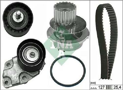 Original Ina Wasserpumpe + Zahnriemensatz 530 0332 31 FüR Chevrolet Daewoo-image