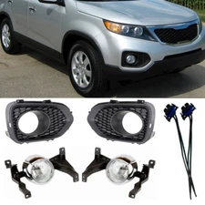 1 Set Front Bumper Fog Light Lamp Cover For KIA Sorento 2010 2011 2012