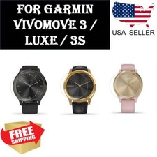 2-Pack Screen Protector TPU Clear Film for Garmin vivomove 3 Luxe 3S Smartwatch