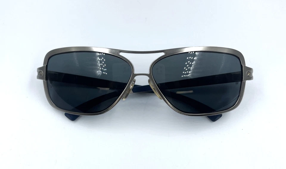 Gafas de sol Cartier Sport para hombre lentes grises marco plateado rectangulares 130 DE COLECCIÓN Foto 2 de 4