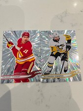 2025-26 UD SERIES 1 SILVER OUTBURST 2 LOT BRYAN RUST & MIKAEL BACKLUND SP