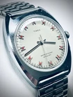 Vintage Timex Automatic Viscount Watch - Men’s - 46150 3173 - Silver Tone - Runs