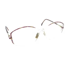 Silhouette SPX 1861 20 6052 Clear Dark Red Eyeglasses Frames 54-12 135 Austria