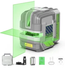 Laser Level Rechargeable, Huepar Pro Self Leveling Green Cross Line Laser Level 