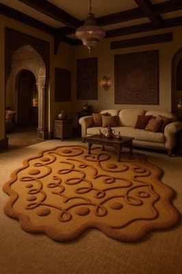 Designer Rug | Irregular Rug | Wool area Rugs | Living Room Rug | Tufted A189