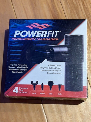 #ad #ad Percussion Massager By PowerFit 4 Speed Levels Unopened Box $56.00