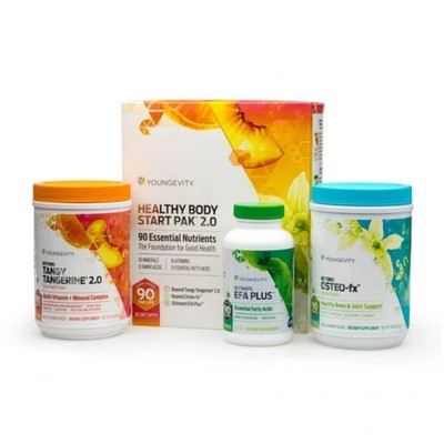 Youngevity Healthy Body Start Pack 2.0 Beyond Tangy Tangerine 2.0 Osteo FX Po...