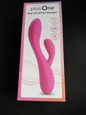 Plus One Dual Vibrating Massager - Rechargeable, Waterproof,