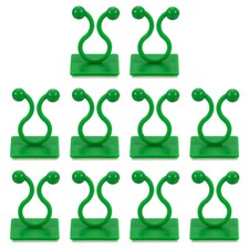 100Pcs Plant Climbing Wall Fixture Clips for Indoor Outdoor Green, 9.5mm