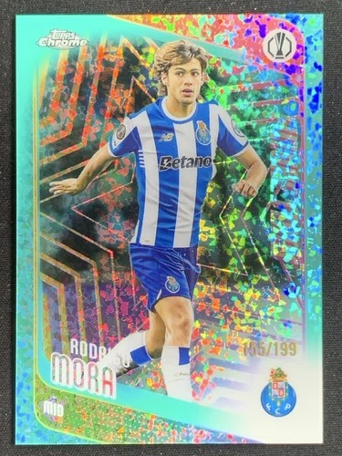 Rodrigo Mora 2025-26 Topps Chrome UCC Future Stars Aqua Mini Diamond /199 #83