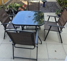 Dunelm Garden Set 4 Chairs 1 Table