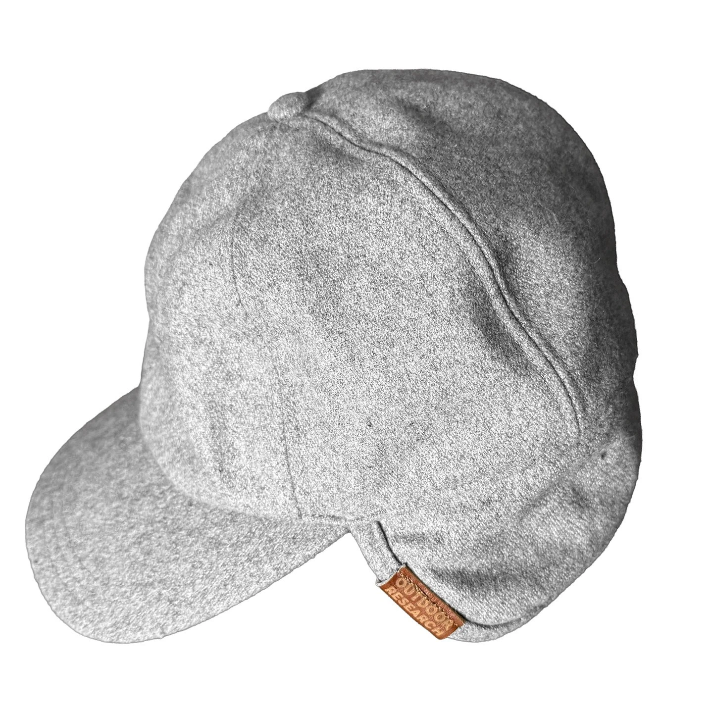 Outdoor Research Men's Woolie Cap Trapper Hat Sherpa Lined Earflaps Grey S / M