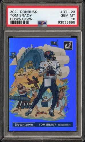 2021 Panini Donruss Downtown Tom Brady SSP #DT-23 PSA 10