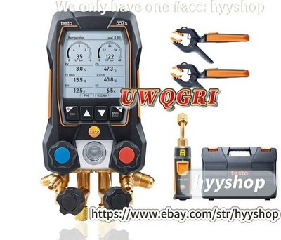 Testo 557s Smart Digital Manifold Kit with wireless temperature and vacuum box #