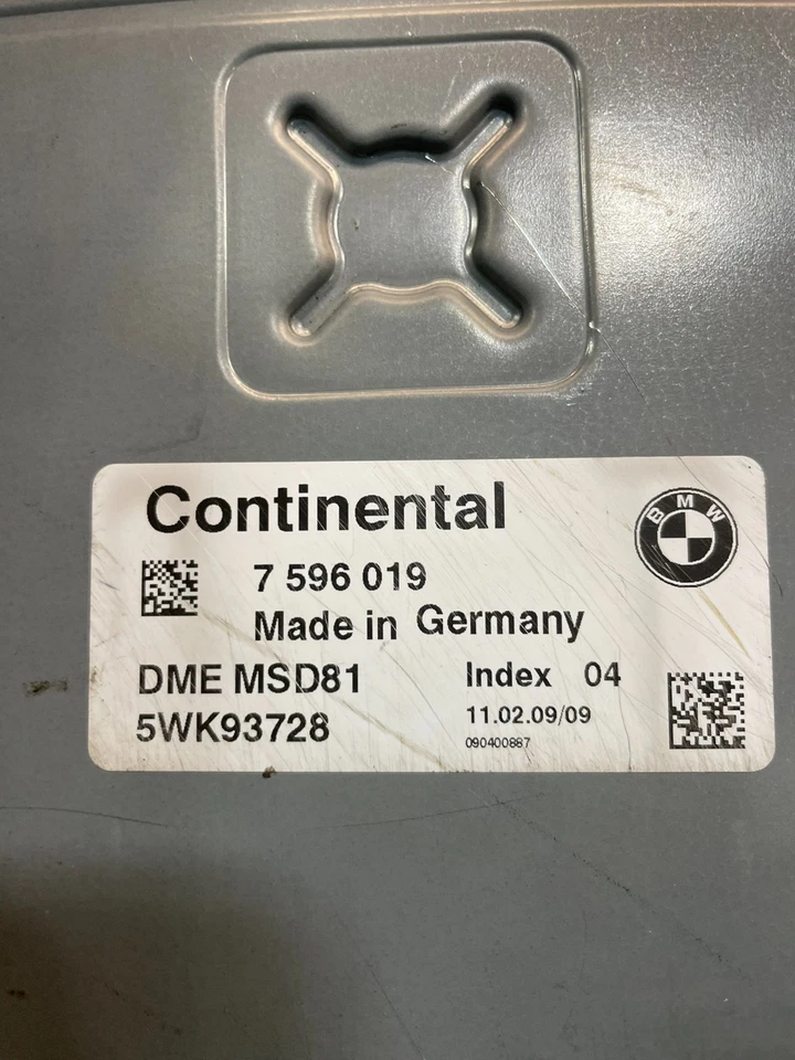 BMW N54 335i 535i 2007 a 2010 motor ECU ECM módulo de computadora 7596019 U9084 DG Foto 4 de 4