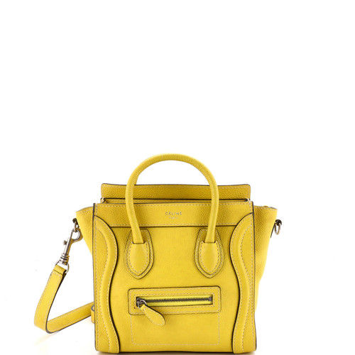 Celine Luggage Bag Grainy Leather Nano