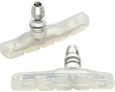Odyssey A-Brake V-brake threaded BMX bicycle brake pads (PAIR) - CLEAR