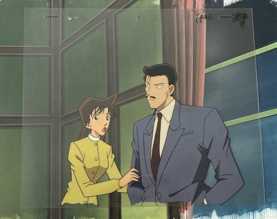 Detective Conan Production Cel Original Art Episode 97 with Background 