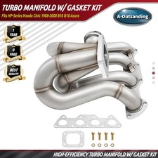 Turbo Manifold W Gasket Kit Fits Hp-series Honda Civic 1988-2000 B16 B18 Acura