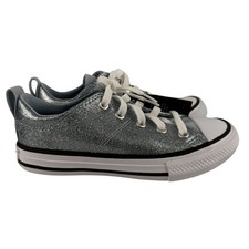 Converse Chuck Taylor All Star HI Top Madison Glitter Blue Size 12 Youth Shoes