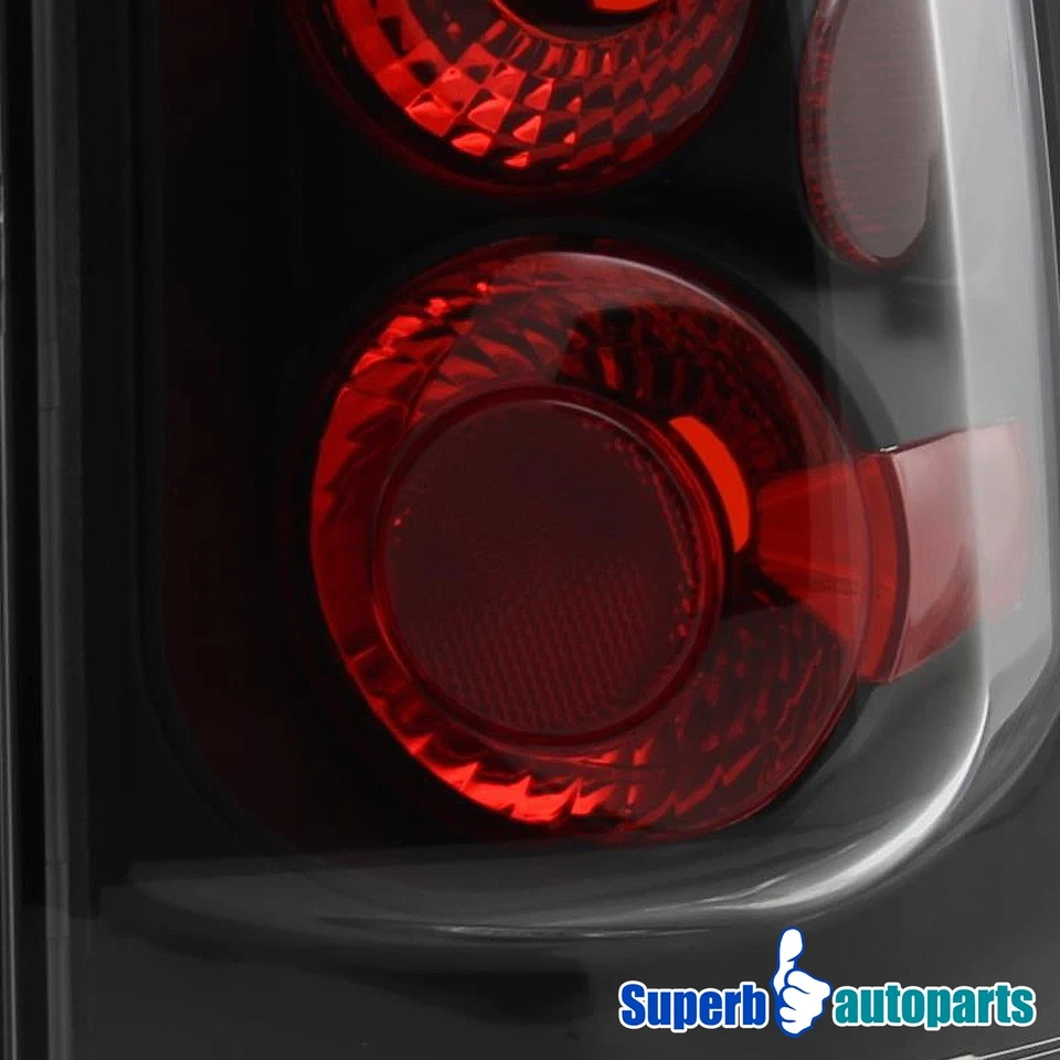 Fits 2005-2015 Armada Tail Brake Lights Rear Lamps Black Replacement Pair - Image 4 of 4