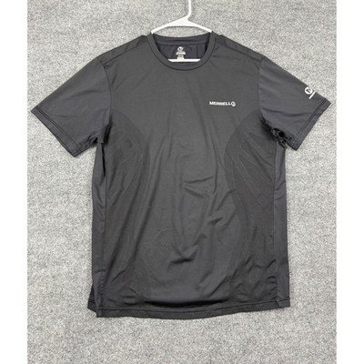 Merrell Mens Select Wick Performance T-Shirt Black XL Short Sleeve Hiking Gym