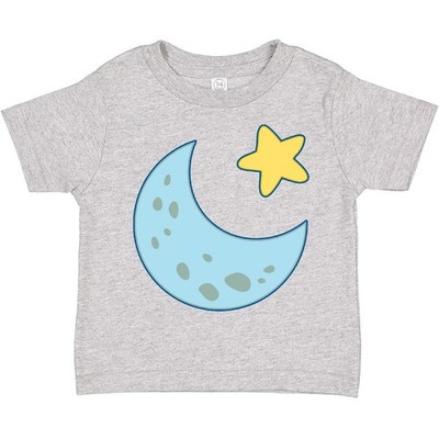 Inktastic Moon And Star Toddler T-Shirt Twinkle Dreamer Dreams Solar System Blue