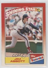 1990 Topps Bazooka Shining Stars Jim Abbott #22 fo7