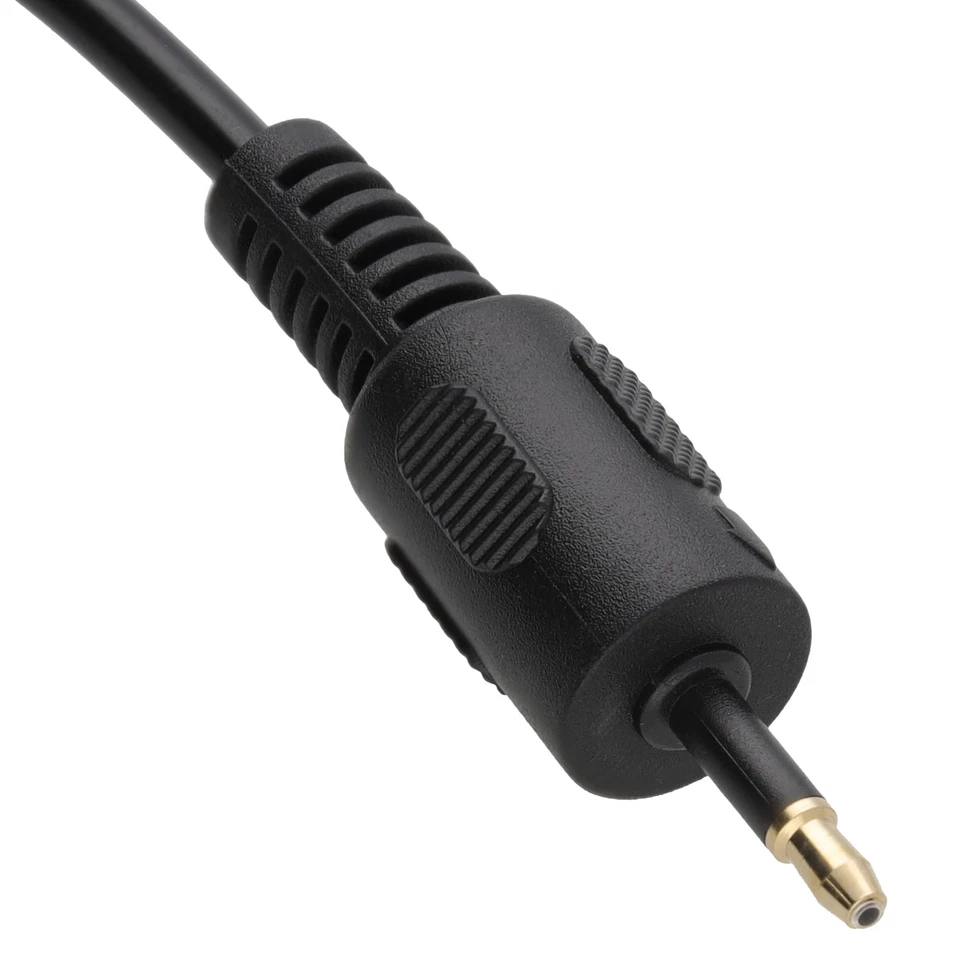 Black Audio TOSlink Plug to MINI-TOSLink OPTICAL 3.5mm Jack Mini Disc Cable 0.5m - Image 4 of 4