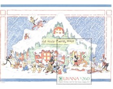 (705737) Disney, Biglietto di Natale, La casa di Topolino, Guyana
