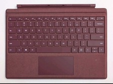 Microsoft 1725 Type Cover Red for Surface Pro 3,4,5,6,7 Backlit Keyboard OEM