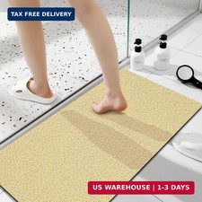Shower Mats Non Slip without Suction Cups, PVC Loofah Bathroom Mats, Loofah Mats