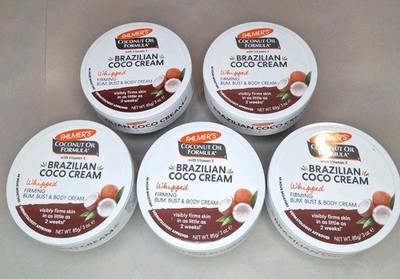 5 Count Palmer's Brazilian Coco Cream Whipped Full Body Firming Hydrating 3oz