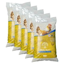 Premium Chicken Sand, Odor Eliminating Bedding for Coops, 50 Lb Bag, 5 Pack
