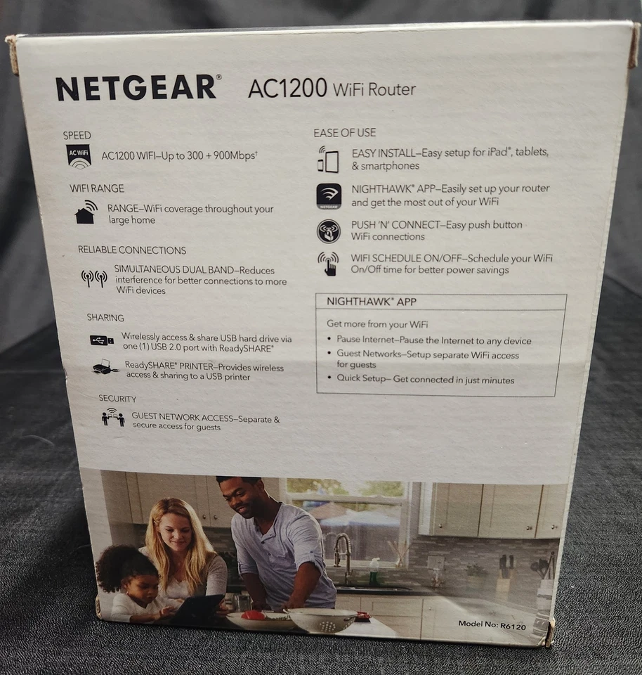 NETGEAR AC1200 WiFi 5 Router New In Box Wireless Standard Speeds Up To 1200 Mbps - Image 4 of 4