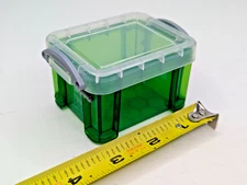 Really Useful Box Green 0.14 Liter Snap Lid Storage Container