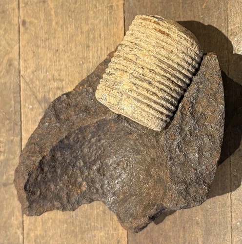 Parrott Shell Fragment with Fuse Adapter from Mine Run, VA