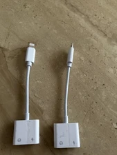 Apple MFi Certified 2 Pack Lightning to 3.5mm Headphones Jack Adapter for iPhone