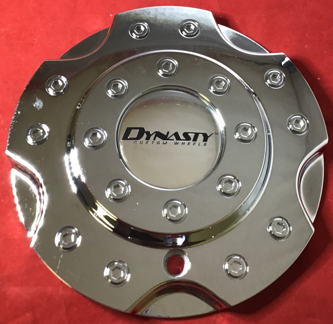 ONE NEW DYNASTY CUSTOM WHEELS CHROME CENTER CAP #C970-1 AFTERMARKET 8724-image