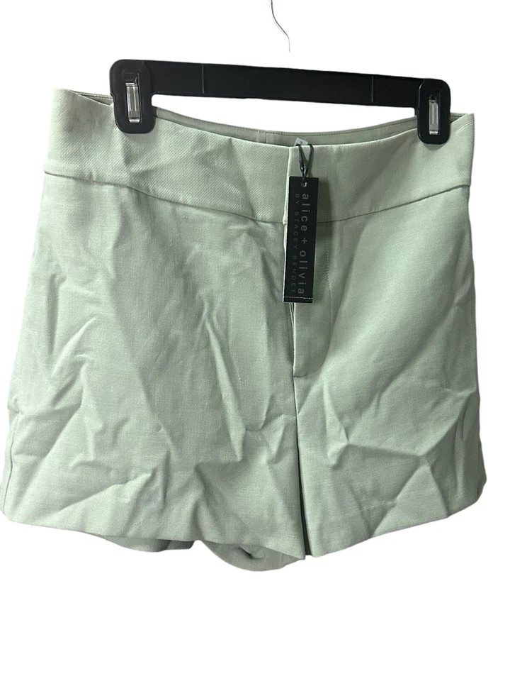 Alice + Olivia 经典鼠尾草绿色短裤全新带标签,尺寸 6 MRSP $265 — 第 4/4 张图片