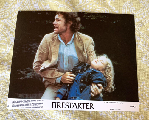 FIRESTARTER Movie David Keith Drew Barrymore 8x10 Lithograph 1984 Universal City - 第 1/3 張圖片