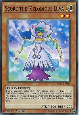 YU-GI-OH CARD: SCORE THE MELODIOUS DIVA - SP17-EN031 - 1st EDITION YU-GI-OH CARD: SCORE THE MELODIOUS DIVA - SP17-EN031 - 1st EDITION