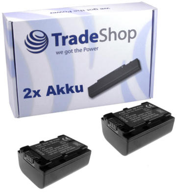 2x AKKU 1100mAh für SONY DCR-SR-68-E/S DCR-SR68R DCR-SR88 DCR-SR8