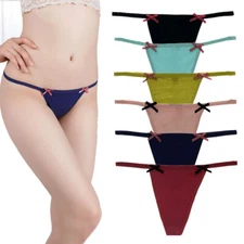3 6 12 Pcs Lot Women's Sexy Cotton Thongs Panties G-string T-back Underwear,XS-M